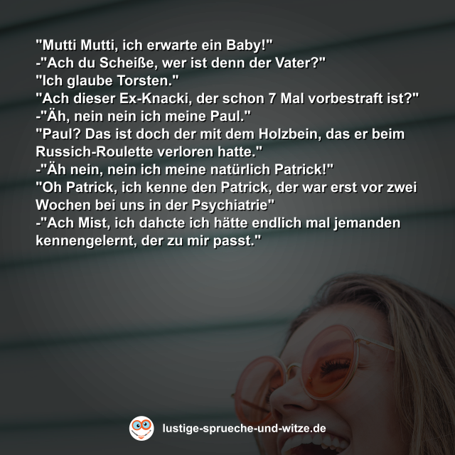 "Mutti Mutti, ich erwarte ein Baby!"