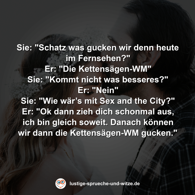 "Schatz was gucken wir denn heute im Fernsehen? Die Kettens&auml;gen-WM