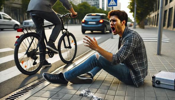 22 Sätze die man einem Fahrradfahrer hinterherbrüllen kann wenn man auf dem Gehweg angefahren worden ist.